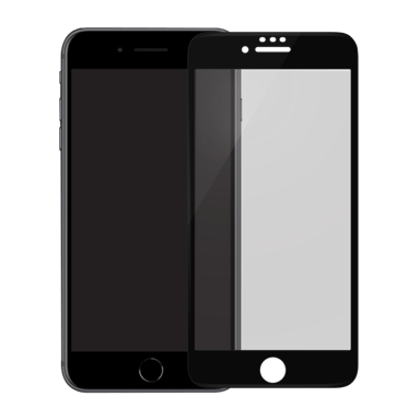 Protection d'écran en verre trempé Bord à  Bord Incurvé pour Apple iPhone 6/6s/7/8 Plus, Noir