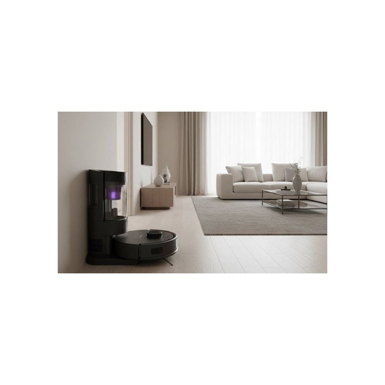 Robot aspirateur laveur LIDAR connecté avec base de vidage EZIclean AirFlow MAX - vue 4