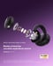 Auricolari Aperti Wireless oraimo OpenSnap: Autonomia 26h, Bassi Potenti HavyBass™ e Design Clip-On Confortevole -  IPX4- Graphite