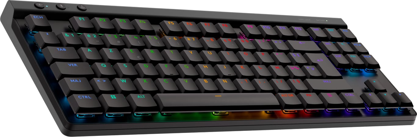 Clavier gamer Sans fil Logitech G G515 TKL Lightspeed AZERTY Mécanique linéaire Rétroéclairé - vue 6