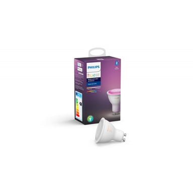 PHILIPS Hue Connectée White & Color Ambiance - Lampadina LED GU10 - Compatibile con Bluetooth