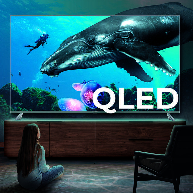 Cecotec Téléviseur QLED 75" Smart TV Série V2 VQU20075 4K UHD Android TV 11 sans Bord Assistant Vocal Google et Chromecast Dolby Vision & Atmos HDR10 HBBTV 2023 - vue 3