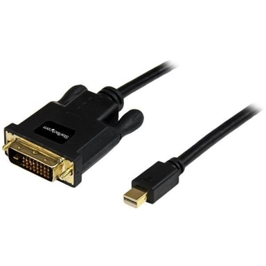StarTech.com Câble Mini DisplayPort vers DVI de 1,8m - Adaptateur Mini DP à DVI - Vidéo 1080p - Lien Unique Passif mDP 1.2 vers DVI-D - mDP ou Thunderbolt 1/2 Mac/PC vers Moniteur DVI - Neuf