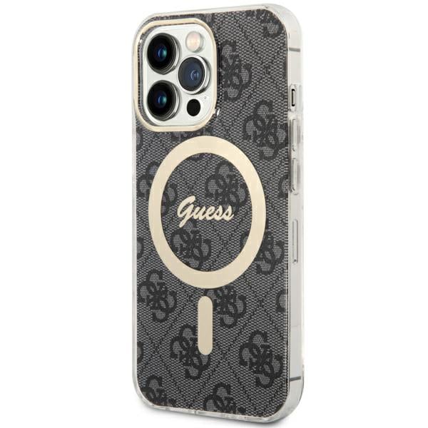 Guess 4G MagSafe - Coque pour iPhone 13 Pro (Noir) - 3666339126810