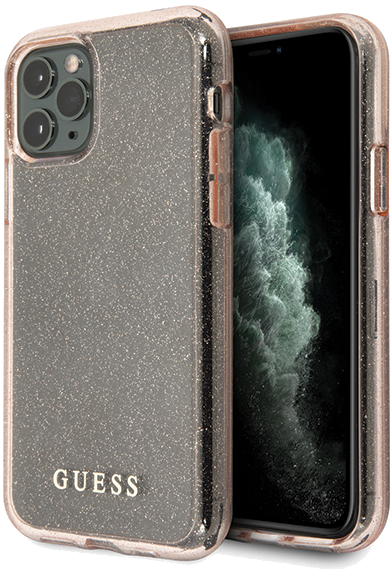 Étui Guess pour iPhone 11 Pro Max Rose Paillettes