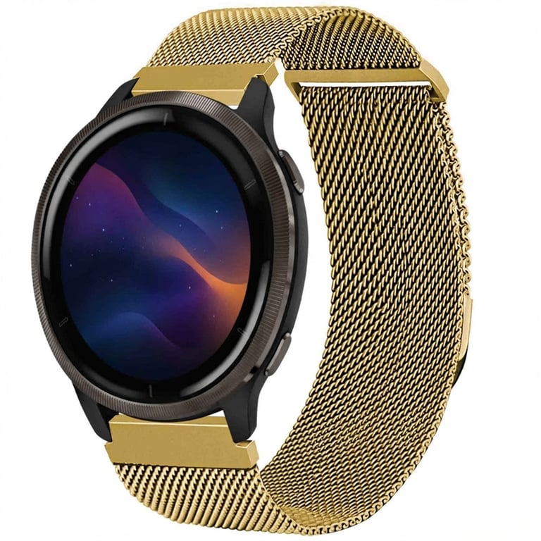 imoshion Bracelet magnétique milanais - Connexion universelle 22 mm - Taille S - Doré - Neuf