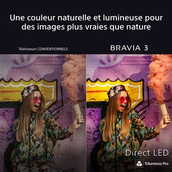 TV LED Sony Bravia 3 K 50S3 126 cm 4K UHD 2025 - vue 4