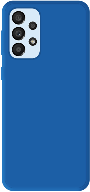 Coque silicone unie compatible Mat Bleu Samsung Galaxy A73 5G