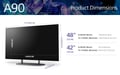 Sony XR-42A90K 106,7 cm (42'') 4K Ultra HD Smart TV Wifi Noir