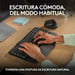 Logitech Wave Keys, teclado ergonómico inalámbrico con reposamanos acolchado, escritura cómoda y natural, Easy-Switch, Bluetooth, Logi Bolt, multisist