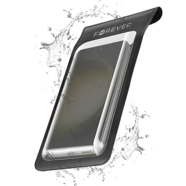 Support Rotatif Vélo pour Smartphone Étanche avec Attache Guidon Noir