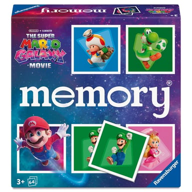 Gioco di carte Memory Ravensburger Super Mario Galaxy (Film) 64 carte 3+ Multicolore