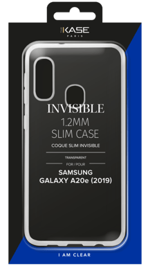 Custodia sottile e invisibile per Samsung Galaxy A20e 2019 1,2 mm, trasparente