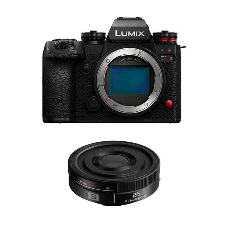 PANASONIC LUMIX S1 IIE + Objectif 26mm f8 Pancake Garanti - vue 2