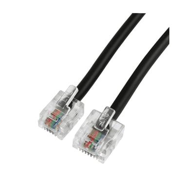 Câble de connexion DSL, mâle/mâle, fiches modulaires 6p4c - 8p4c, 10m