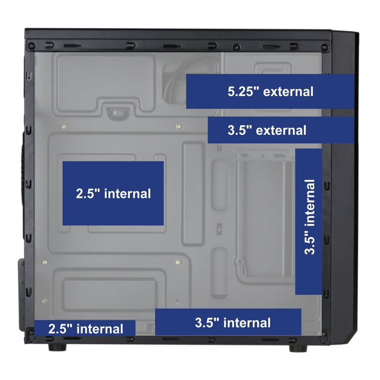 Akyga AK17BK Tour micro ATX pas d'alimentation USBAudio - vue 3