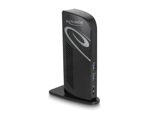 Delock Docking station USB Dual DisplayPort 4K / USB 3.2 / LAN / Audio (Displaylink)