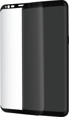Protector de pantalla de cristal templado avanzado de borde a borde para Samsung Galaxy S8, Negro