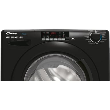 Lave-linge séchant CANDY CSWS496TWMBBE/FR - 9 / 6 kg  -  Induction -  1400trs/min - Classe A - 16 prgms - Noir