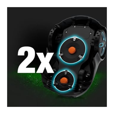 Robot cortacésped - GARDENA - Smart SILENO max 800 - Superficie 800 m² - DuoConnect - Bluetooth - Siega de bordes