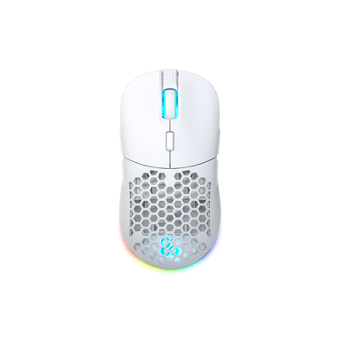 Newskill Arakne Elite Ivory Ratón RGB Profesional Gaming Wireless 16.000 DPI con Diseño Ambidiestro