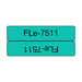 BROTHER Modèle du produit : FLe-7511 21MMX45MM Black on White Flag Tape
