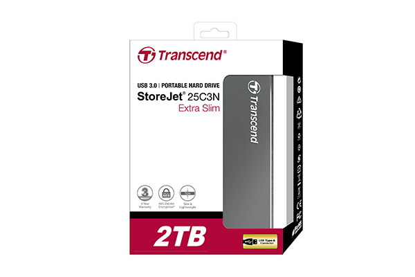 Transcend StoreJet 25C3 disque dur externe 5400 trmin 2.5 Micro USB B 3.2 Gen 1 3.1 Gen 1 Neuf - vue 2