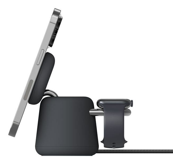 Belkin BoostCharge Pro Casques, Smartphone, Smartwatch Charbon de bois Secteur Recharge sans fil Charge rapide Intérieure - Neuf