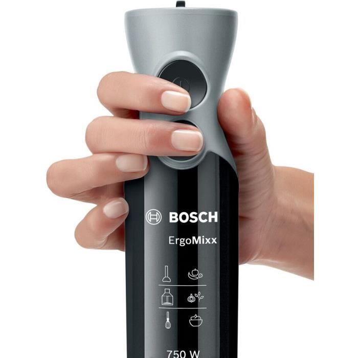 Mixeur Plongeant BOSCH ErgoMixx MSM67160 – Puissance de – Mini hachoir et fouet inclus - vue 4