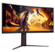 AOC G4 CU34G4Z écran plat de PC 86,4 cm (34'') 3440 x 1440 pixels Wide Quad HD LED Noir, Rouge