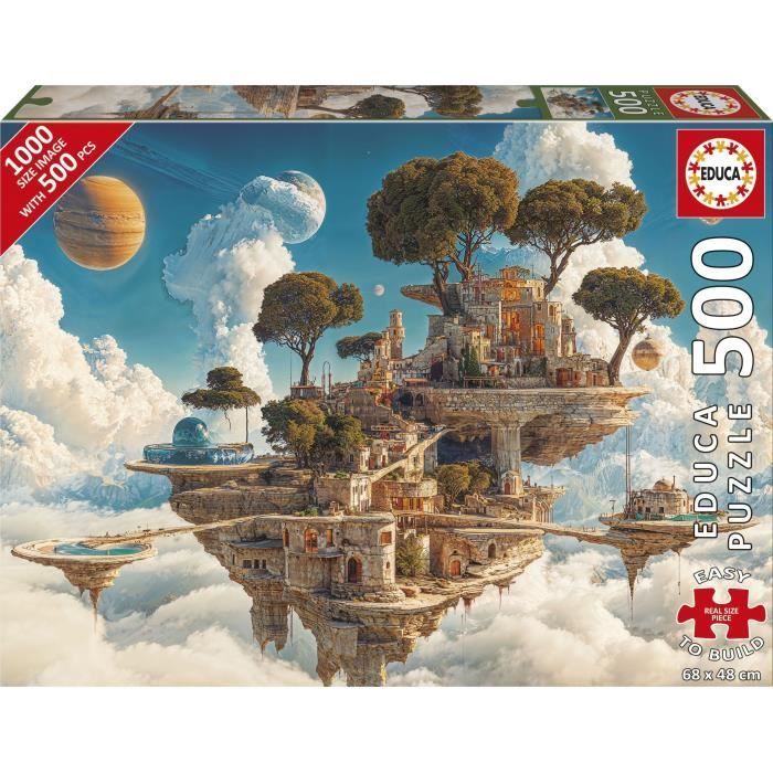 Puzzle EDUCA Royaume des Nuages 500 pièces Thème Fantastique 48 x 68 cm - vue 6