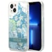 Guess Étui pour iPhone 14 Plus 6.7'' vert Flower Liquid Glitter