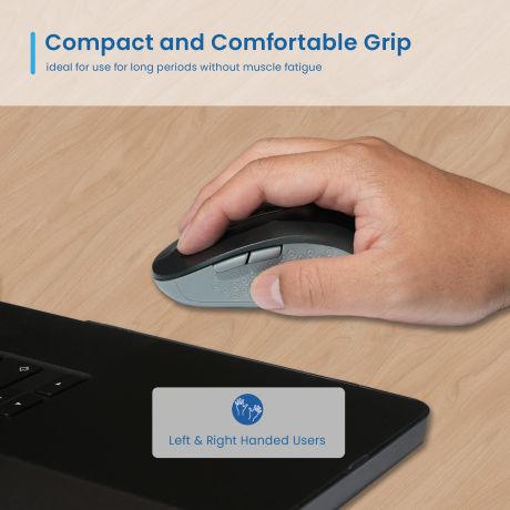 Souris Ewent EW3204 – Ergonomique Sans Fil RF Optique 1600 DPI 6 Boutons - vue 3