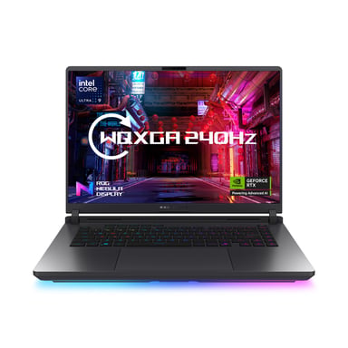 ASUS ROG Strix G16 G615LR-S5006W Intel Core Ultra 9 275HX Ordinateur portable 40,6 cm (16'') WQXGA 32 Go DDR5-SDRAM 1 To SSD NVIDIA GeForce RTX 5070 Ti Wi-Fi 7 (802.11be) Windows 11 Home Gris
