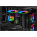 Corsair ICue H100i Elite Processeur Refroidisseur de liquide tout-en-un 12 cm Noir