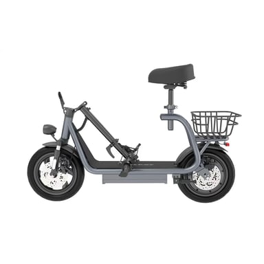 Patinete eléctrico Nanrobot M5 Pro con asiento y cesta, motor de 750 W y batería de 30 cm (12 pulgadas) de 48 V y 10,4 Ah