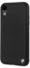 BMW Coque en cuir véritable perforé pour Apple iPhone XR, Noir