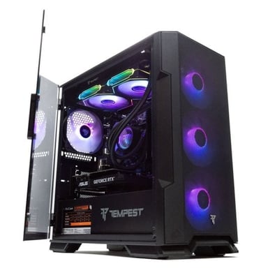 PC Gaming PcCom Ready LE Ryzen 7 5700X, 32 GB RAM, SSD 1 TB NVMe, RTX 3050, Watercooling ARGB, USB 3.2, senza OS