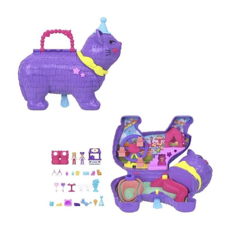 Polly Pocket Coffret Fête du chaton Avec mini figurines et accessoires Polly Pocket JFT90