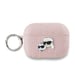 Karl Lagerfeld Estuche para AirPods Pro 2 con diseño Karl and Choupette Embossed Rosa