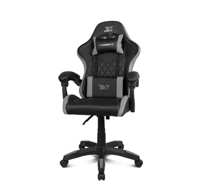 DRIFT DR35BG silla para videojuegos Silla para videojuegos de PC Asiento acolchado Negro, Gris
