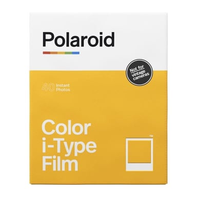 POLAROID - Multipack de films instantanés couleur i-Type - 40 films - ASA 640 - Développement 10 mn - Cadre blanc