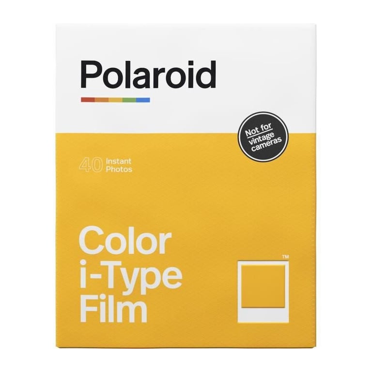 POLAROID - Multipack de films instantanés couleur i-Type - 40 films - ASA  640 - Développement 10 mn - Cadre blanc - Polaroid