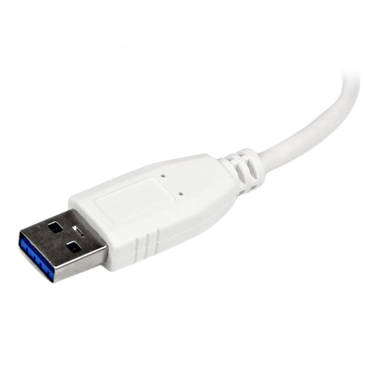 StarTech.com Adaptador Concentrador Hub Ladrón USB 3.0 (5Gbps) Super Speed para Laptop de 4 Puertos Salidas - Blanco