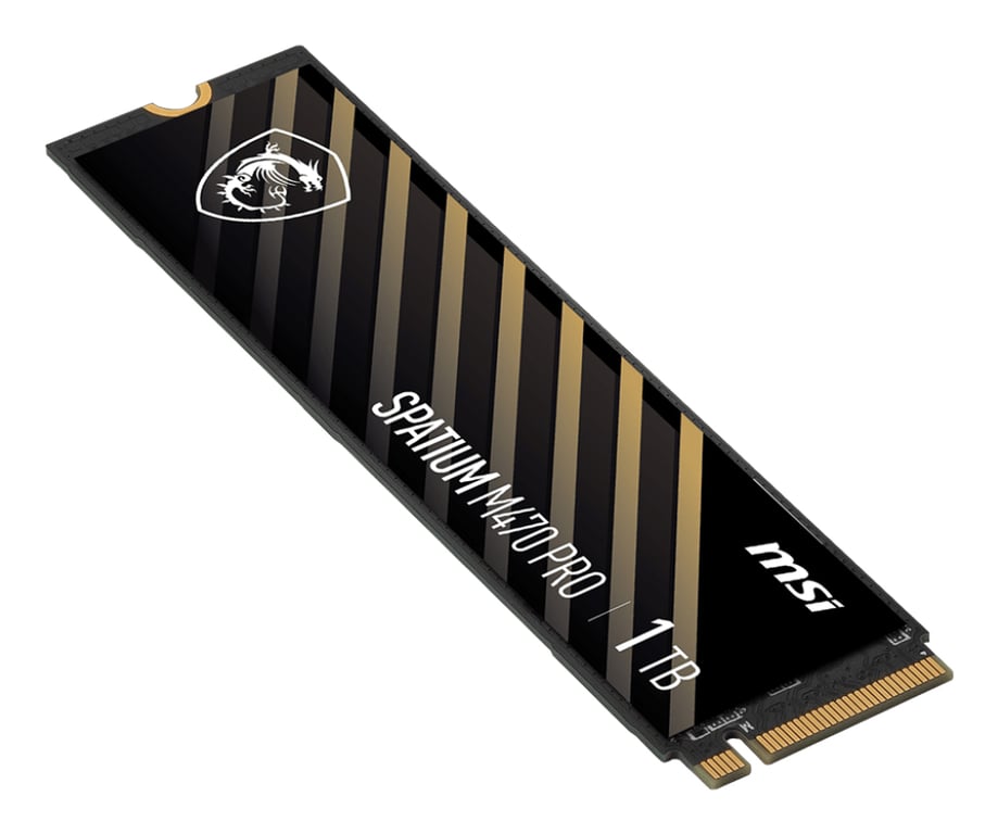 MSI Spatium M470 PRO PCIe 4.0 NVMe .2 1TB disque SSD PCI Express 4.0 3D NAND Neuf - vue 2