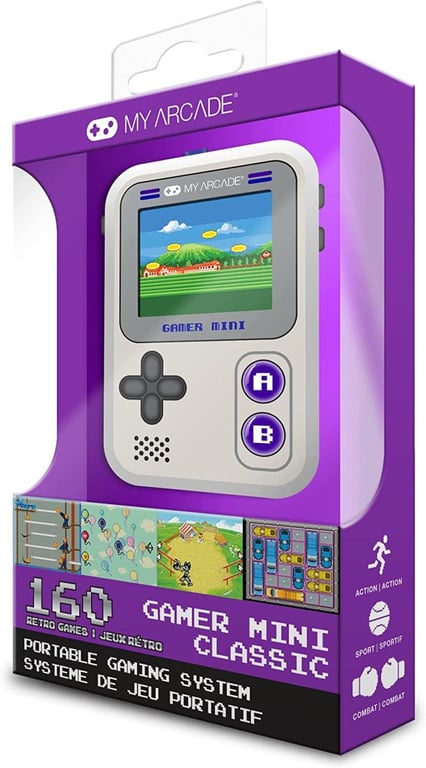 Console portable My Arcade Gamer Mini 160 jeux intégrés Écran couleur 5 cm - vue 4