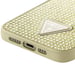 Guess Funda rígida para Apple iPhone 15 Pro Triangle Diamond Dorado