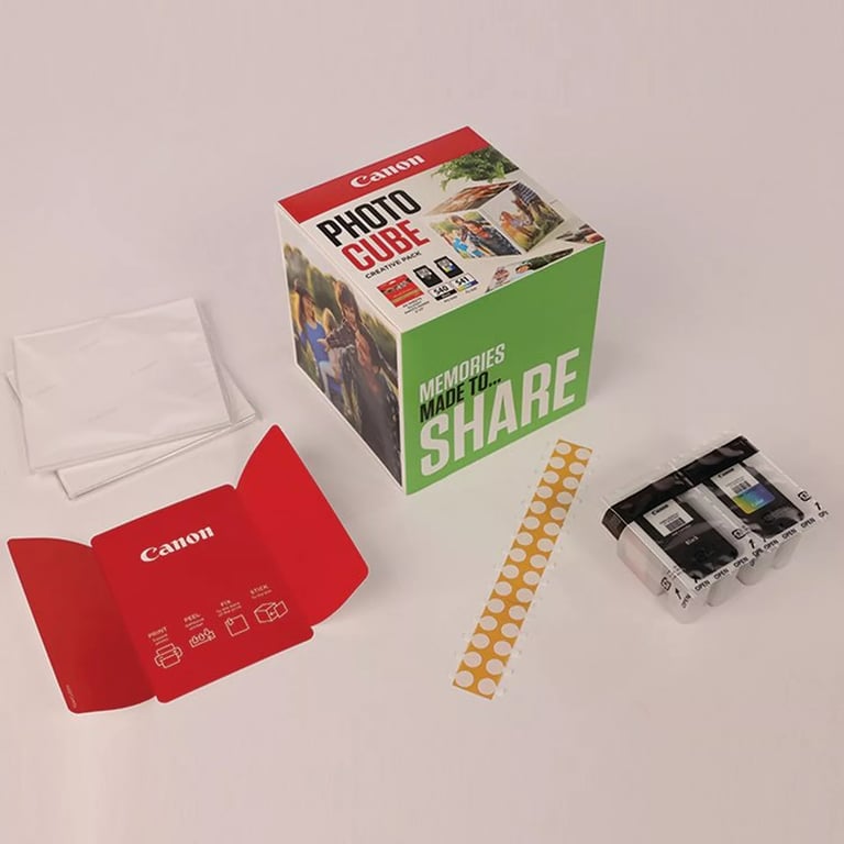 CANON Ink/5x5 Phot Paper PP-201 40sheets+BK - Neuf