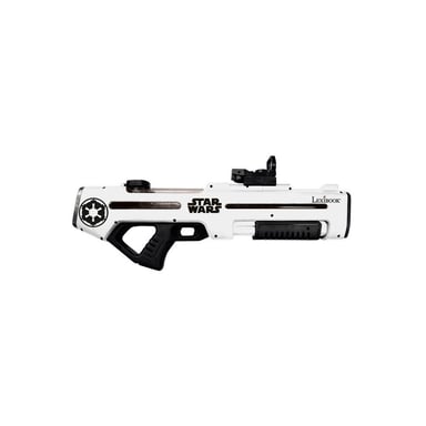 Pistola de agua recargable LEXIBOOK Star Wars Doble Jet Pro 680 ml doble chorro alcance hasta 10 m blanco y negro
