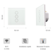 Interrupteur Wi-Fi + Bluetooth pour volets roulants - Vollo Max 3